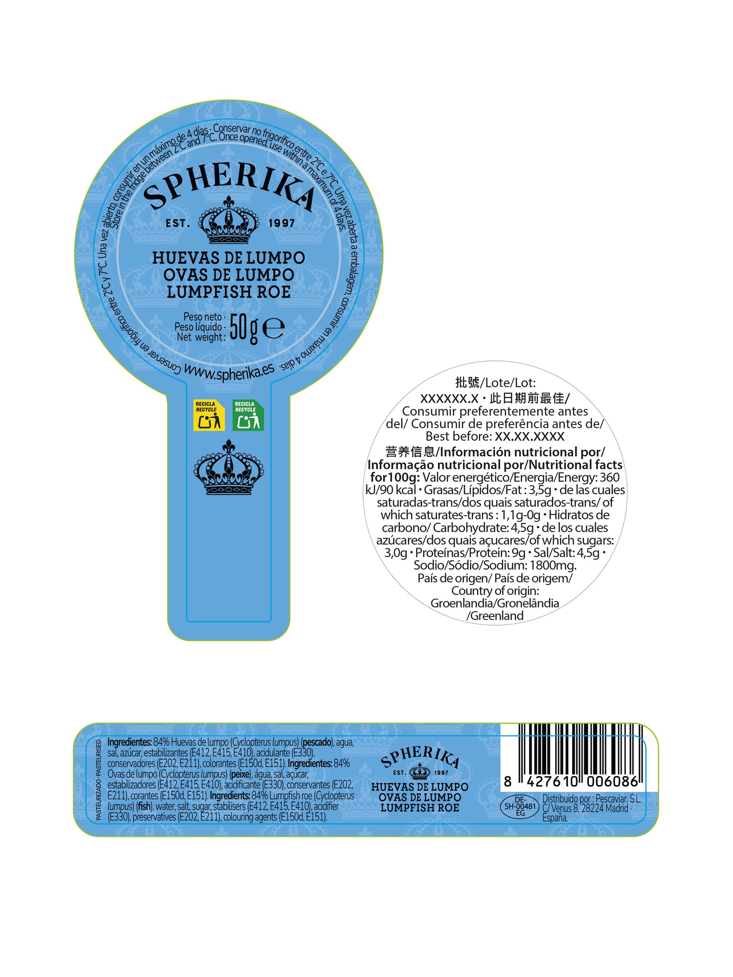 SPHERIKA, black lumpfish roe