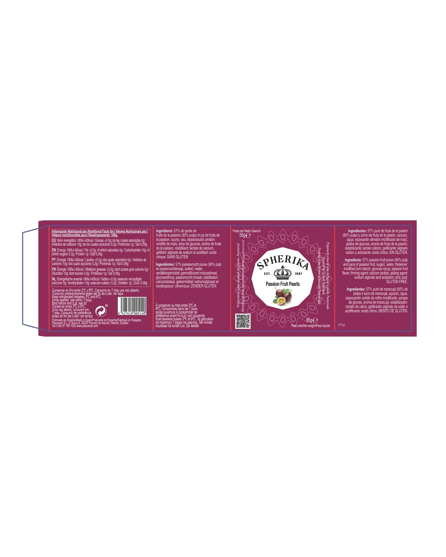 SPHERIKA, esferas de fruta de la pasión