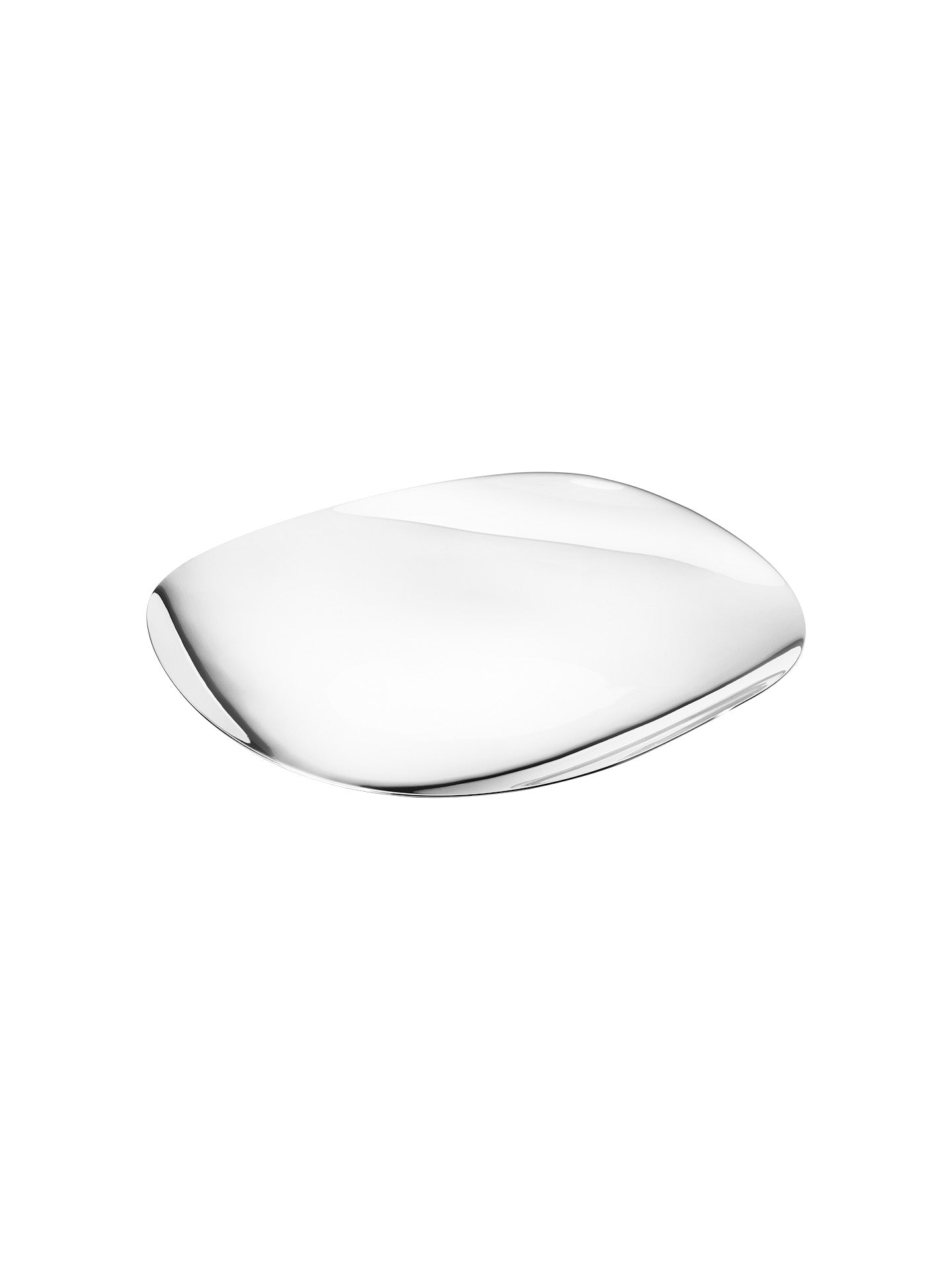 Design serving platter, stainless steel