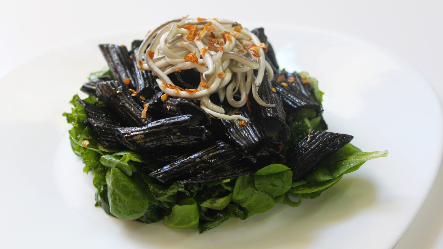 ENSALADA TEMPLADA DE PASTA NEGRA